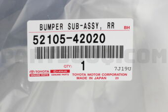 5210542020 BUMPER SUB-ASSY, REAR CENTER