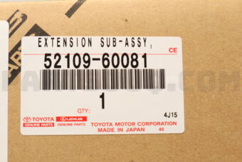 5210960081 Toyota EXTENSION SUB-ASSY