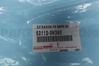 521120K380 EXTENSION  FR BUMPER