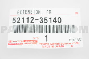 5211235140 EXTENSION, FRONT BUMPER, RH