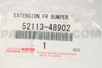 5211348902 Toyota EXTENSIONFR BUMPER
