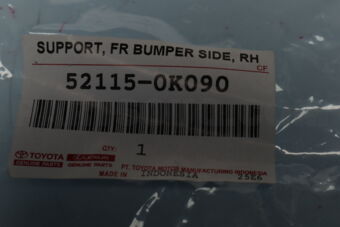 521150K090 Toyota SUPPORT, FRONT BUMPER SIDE, RH