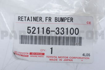 5211633100 Toyota SUPPORT  FR BUMPER