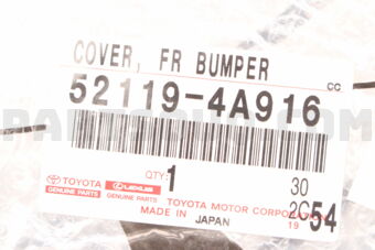 521194A916 COVER  FR BUMPER