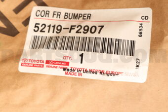 52119F2907 COVER, FR BUMPER