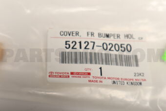 5212702050 COVER, FRONT BUMPER HOLE, RH