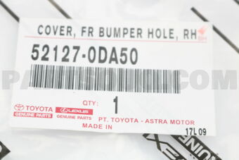 521270DA50 COVER, FR BUMPER HOL