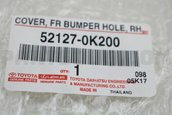 521270K200 COVER  FR BUMPER HOL