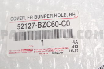 52127BZC60C0 COVER, FR BUMPER HOL