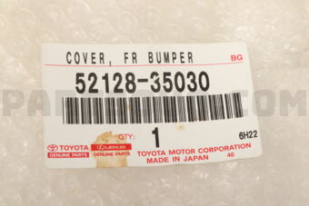 5212835030 COVER, FRONT BUMPER HOLE, LH