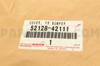 5212842111 COVER  FR BUMPER