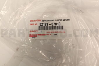 5212907010 COVER, FRONT BUMPER, LOWER