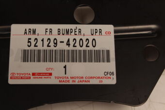 5212942020 Toyota ARM, FRONT BUMPER, UPPER NO.2 RH