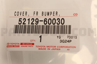 5212960030 COVER, FRONT BUMPER, LOWER