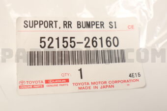 5215526160 SUPPORT  RR BUMPER