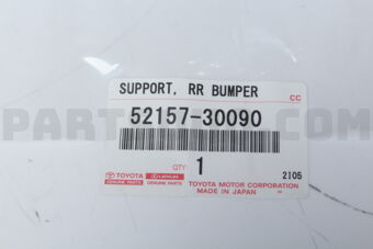 5215730090 SUPPORT, REAR BUMPER SIDE, NO.2 RH