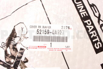 521596A927 COVER  RR BUMPER