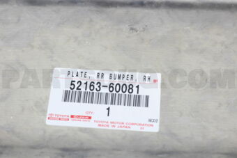5216360081 PLATE, REAR BUMPER, RH