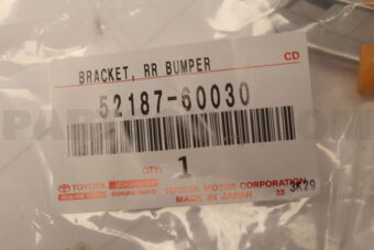 5218760030 Toyota BRACKET, REAR BUMPER SIDE, NO.2