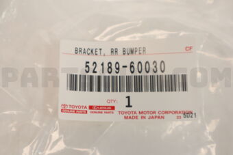 5218960030 BRACKET, REAR BUMPER SIDE, NO.3
