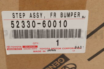 5233060010 STEP ASSY, FRONT BUMPER SIDE, RH