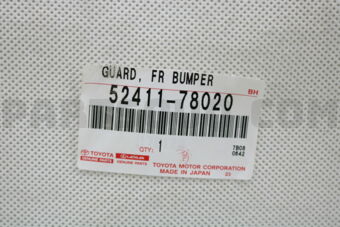5241178020 GUARD, FRONT BUMPER