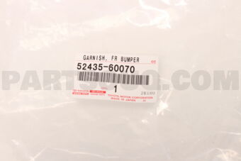 5243560070 GARNISH, FR BUMPER