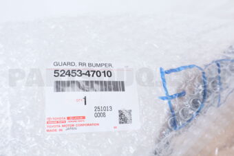 5245347010 Toyota GUARD  RR BUMPER