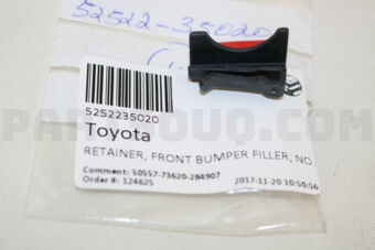 5252235020 RETAINER, FRONT BUMPER FILLER, NO.