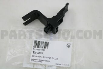 5253104010 RETAINER, BUMPER FILLER