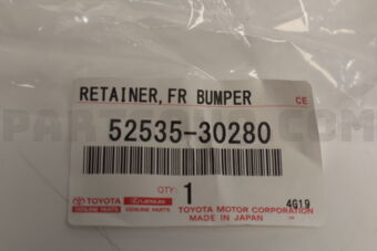 5253530280 RETAINER, FR BUMPER