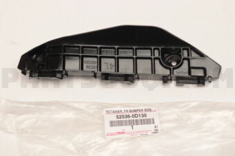 525360D130 RETAINER, FRONT BUMPER SIDE, LH