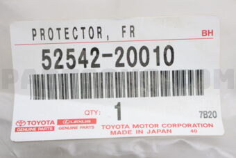 5254220010 PROTECTOR, FRONT BUMPER, NO.2