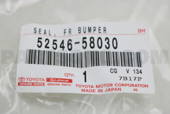 5254658030 SEAL, FRONT BUMPER SIDE, NO.2 LH