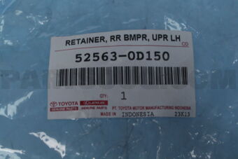 525630D150 Toyota RETAINER, RR BUMPER