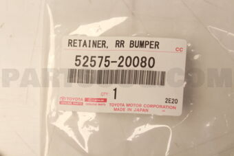 5257520080 RETAINER, REAR BUMPER SIDE, RH