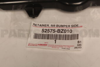 52575BZ010 Toyota RETAINER, RR BUMPER