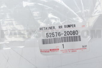5257620080 RETAINER, REAR BUMPER SIDE, LH