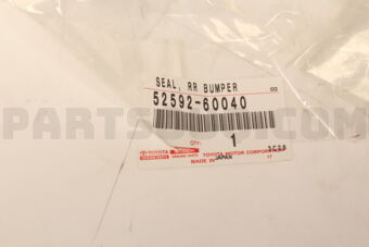 5259260040 Toyota SEAL  RR BUMPER