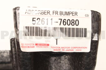 5261176080 Toyota ABSORBER  FR BUMPER