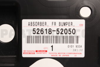 5261852050 Toyota ABSORBER, FRONT BUMPER, LOWER