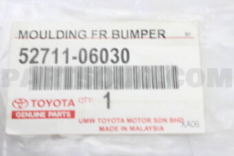 5271106030 MOULDING, FRONT BUMPER