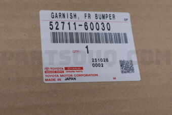 5271160030 Toyota GARNISH, FRONT BUMPER