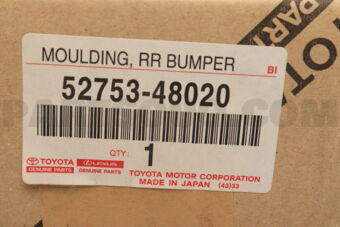 5275348020 MOULDING  RR BUMPER