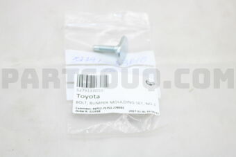 5279133010 BOLT, BUMPER MOULDING SET, NO.1