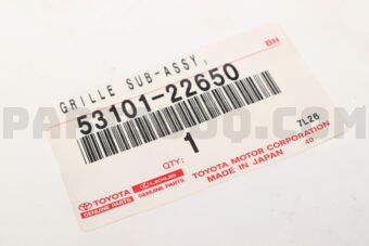 5310122660 GRILLE, RADIATOR