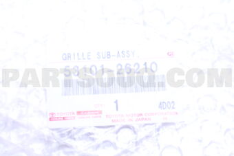 5310126210 Toyota GRILLE SUB-ASSY