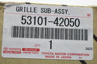 5310142050 GRILLE, RADIATOR