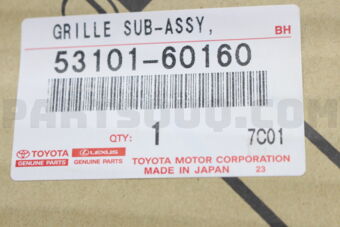 5310160160 GRILLE, RADIATOR