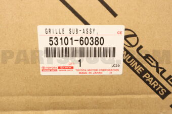5310160380 Toyota GRILLE, RADIATOR